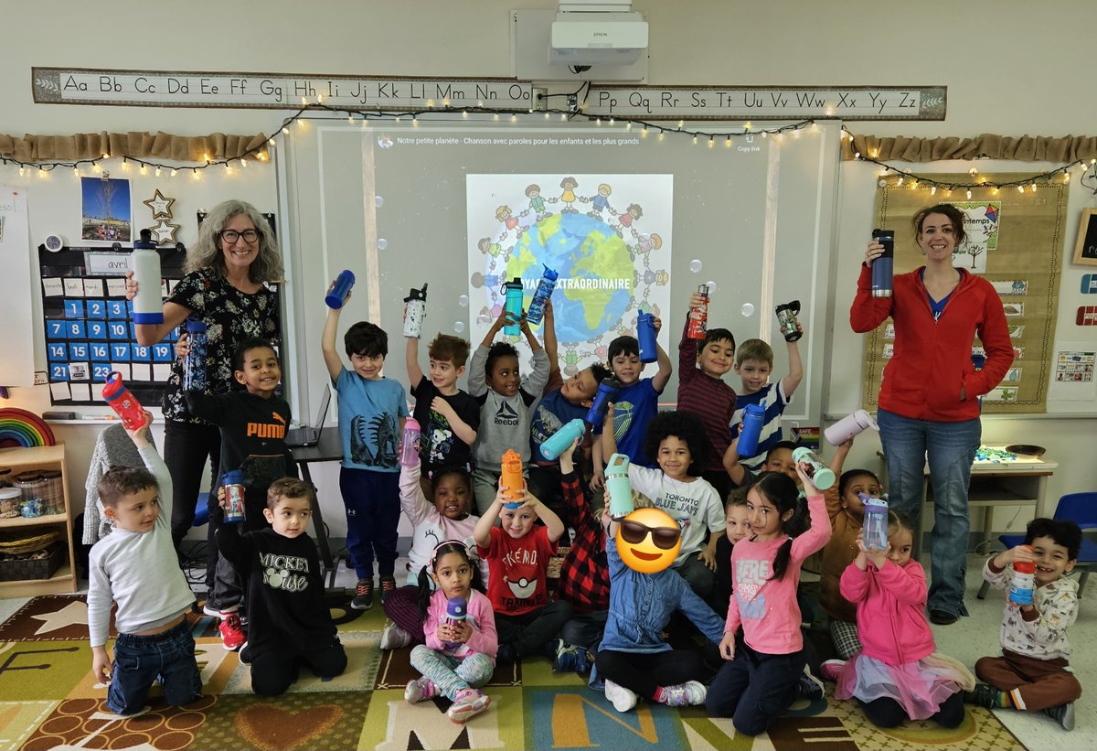 It is 'Big Gulp Day' at @StRitaOCSB ! We are taking a big gulp from our reusable water bottles because it is kind to reduce and reuse! #EarthWeek @ocsbEco