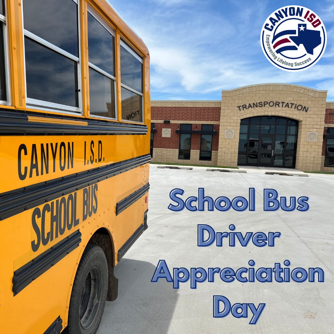 Today, on School Bus Driver Appreciation Day, we want to highlight our dedicated school bus drivers. From early morning starts to ensuring our students' safety on every ride, your commitment is unmatched. Thank you for all that you do for our #CISDFamily!