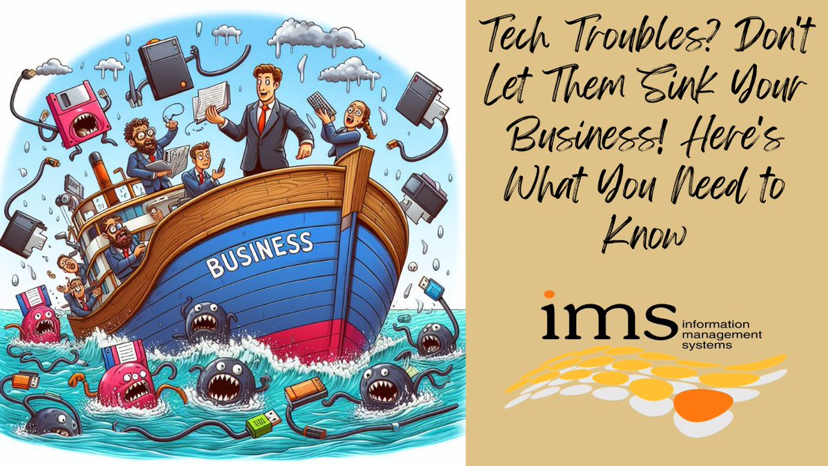 Are tech troubles sinking your business? In today's world, downtime can cost thousands in lost productivity and sales. 

imsnetworking.com/2024/04/23/tec…

#ITsupport #TechTroubles #BusinessResilience #NDbusiness #NDIT