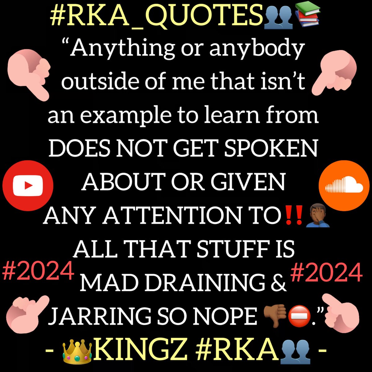 #RKA_QUOTES👥📝 #2024🕑 ⁃👑Kingz #RKA👥 - (📸.30.03.2024.📸) #RKA youtube page💻: youtube.com/channel/UCgk4e… #RKA SoundCloud🎵: Recksz N Kingz #RKA on.soundcloud.com/bEjgZVAHRHf7LS…