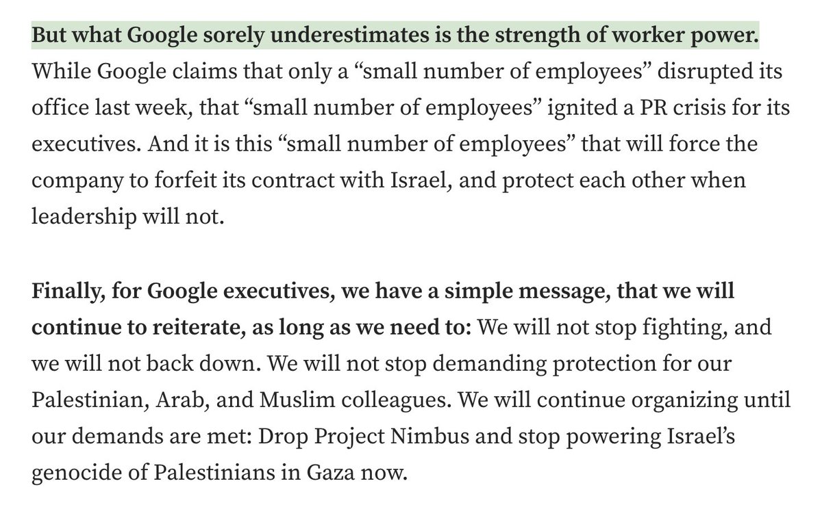 UPDATE: Google has fired over 50 workers, including non-participating bystanders. Read @NoTechApartheid's statement: medium.com/@notechforapar…