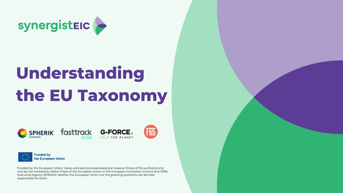 🚀 Access our exclusive workshop led by Simona D'Oca, JLL Italy's Head of Sustainability, diving deep into "Understanding the EU Taxonomy" 🌍💼

💻 Watch now: youtube.com/watch?v=VT1XvE… 
<a href="/EU_EISMEA/">EISMEA</a> <a href="/EUeic/">European Innovation Council</a> <a href="/EUgreenresearch/">EU green research</a> <a href="/EUGreenCapital/">EU Green Capital</a>