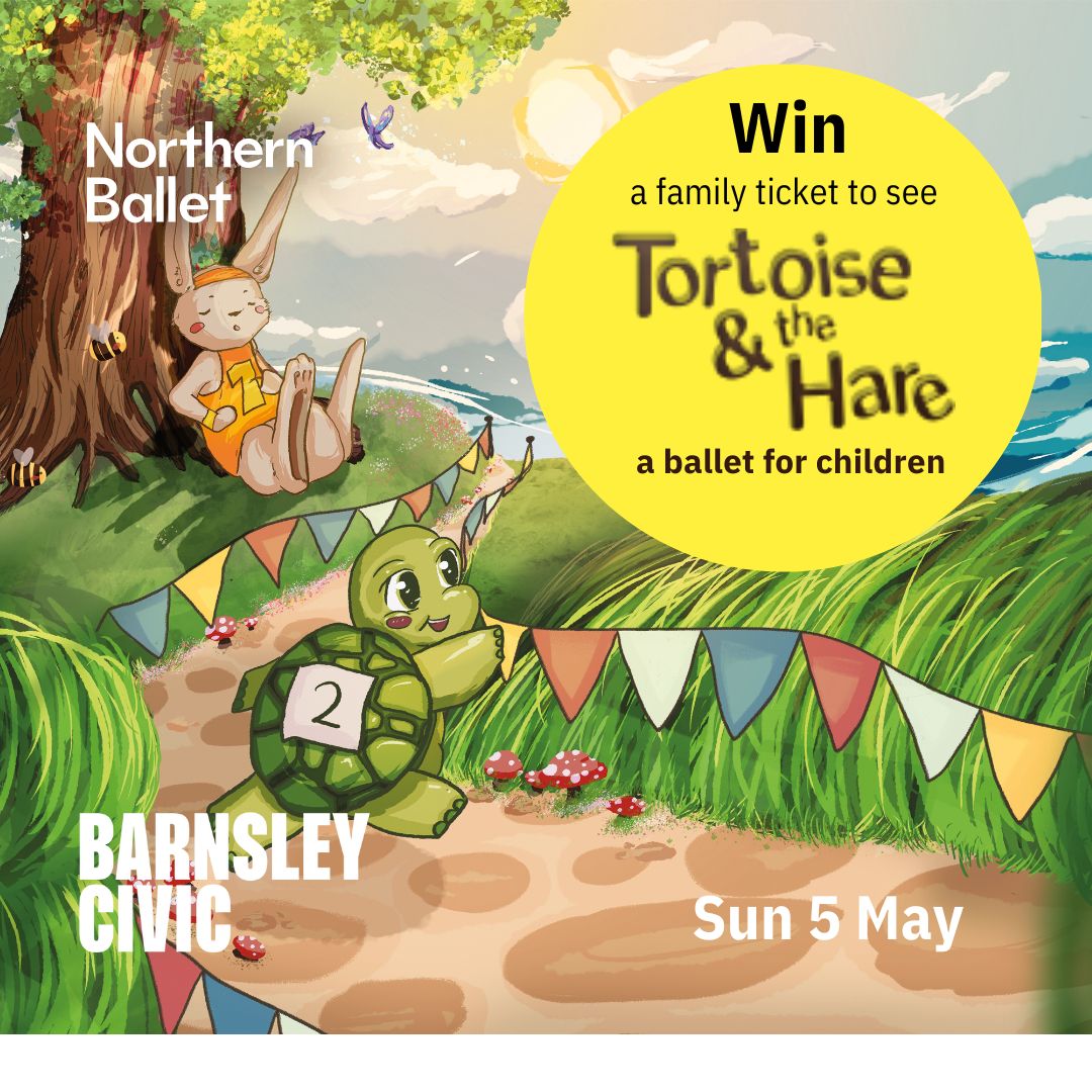 🌟COMPETITION TIME!🌟 Would you like to win a FREE family ticket to Northern Ballet’s Tortoise & the Hare here at Barnsley Civic? Visit rb.gy/5jd528 to enter. Closing date Friday 26th April at 12noon. For details visit barnsleycivic.co.uk/competitions. @northernballet