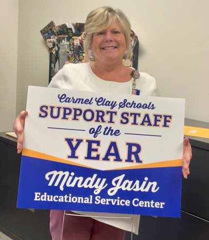 Congrats to ESC’s Mindy Jasin –  ESC Employee of the Year! Mindy is celebrating her 20th year with CCS and is loved by all! She keeps our department afloat &amp; shows kindness to everyone she works with! She is extremely deserving of this recognition! Congratulations Mindy!!