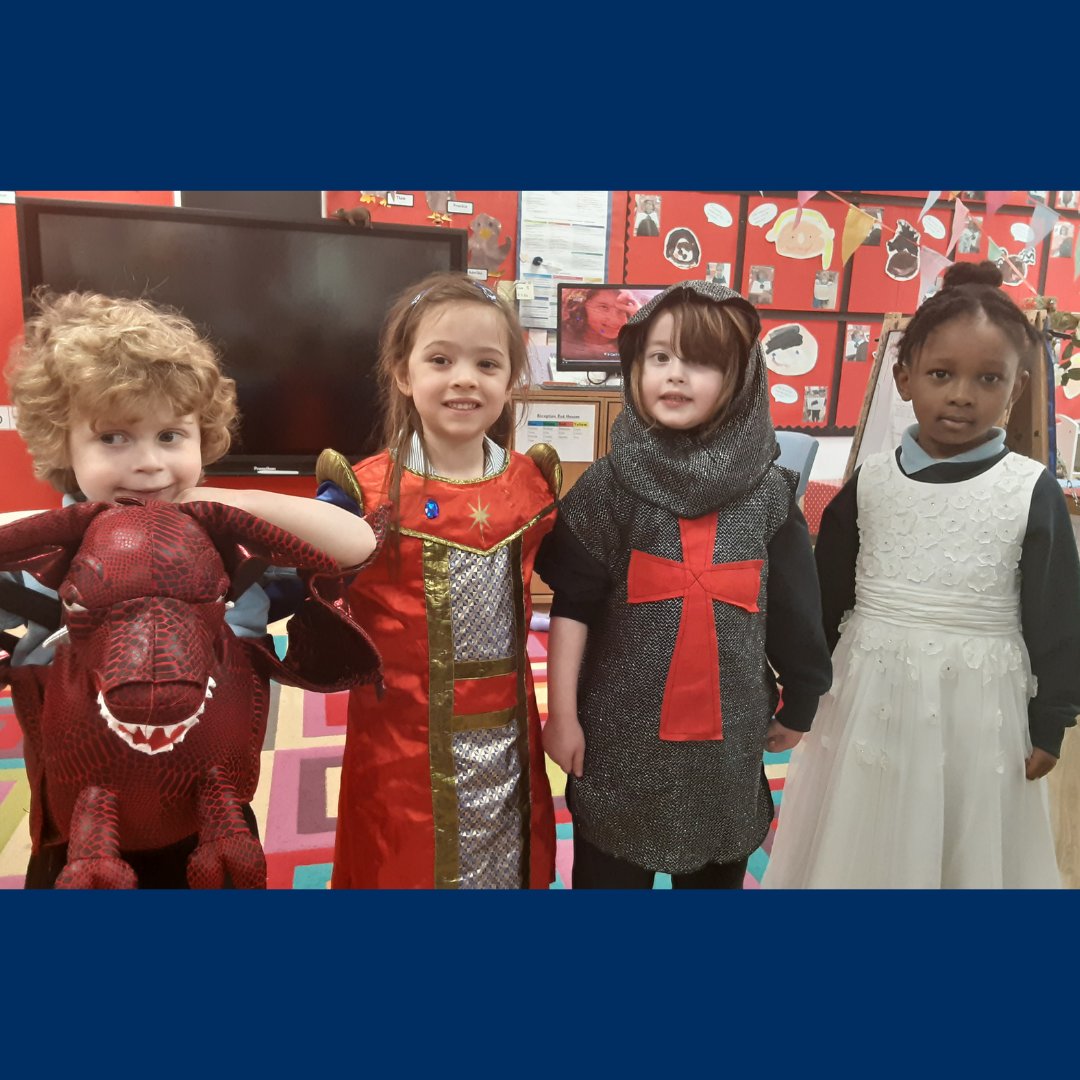 BuryGrammar's tweet photo. ππ Reception pupils have been developing their performance skills and storytelling by learning the story of St George and the Dragon and acting out the story for their peers. π
Fantastic work Reception! π
#BuryGrammarSchool #BGSRec #EarlyYears #StGeorgesDay https://t.co/OHTs87jzU6