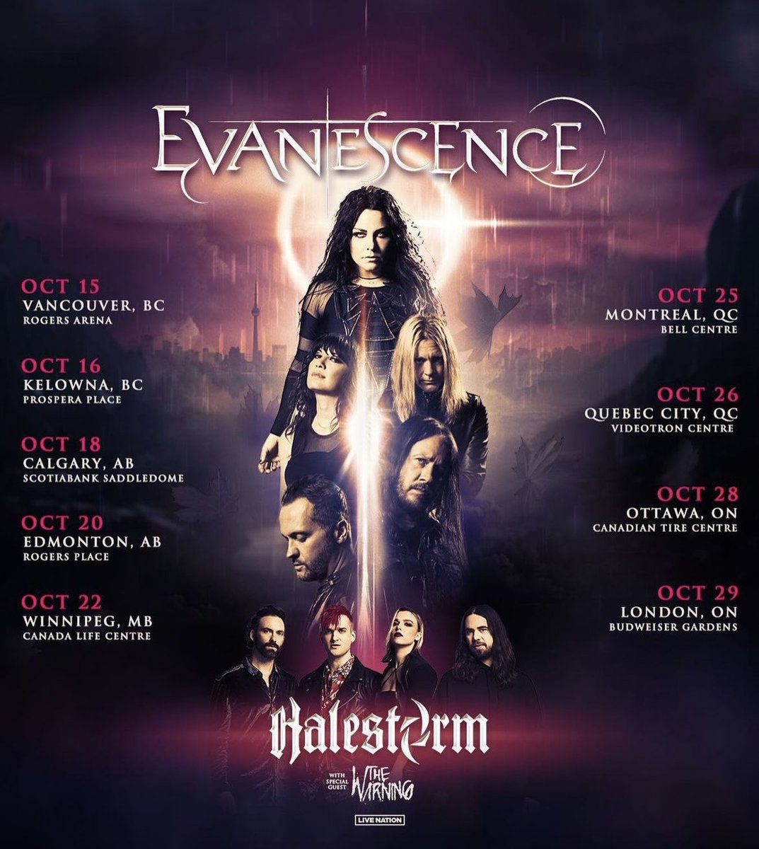 The Warning will be touring with Halestorm and Evanescene! Don't miss out and join the presale with the password KEEPMEFED tomorrow at 10am ET