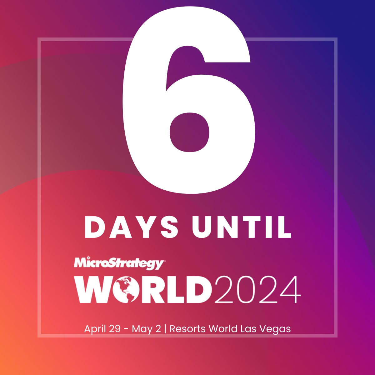 🚀 Join us at #World2024 in Las Vegas, April 29 - May 2. Explore AI+BI innovation with keynotes from industry leaders like @awscloud, @BayerUS, @Microsoft, @StateDept, and @vuoriclothing 👉 ow.ly/4SL650Rm9ZT #AI #BI #DataAnalytics