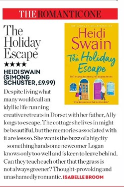 How wonderful to see @Heidi_Swain #TheHolidayEscape picked by @Isabelle_Broom as 'The Romantic One' in @heatworld this week!

‘Thought-provoking and unashamedly romantic’ heat

Out in all good #ChooseBookshops on Thursday, pre-order NOW!

simonandschuster.co.uk/p/the-holiday-…