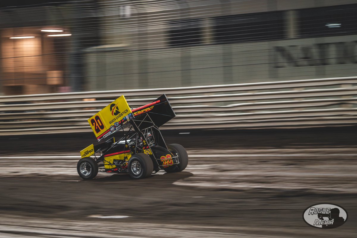 <a href="/AJMoeller20/">AJ Moeller</a> logging laps around the famous half mile