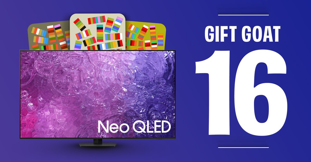 Introducing Gift Goat 16: 55” Samsung Neo QLED 4K TV & “For What’s Important” NFT by @amber_vittoria 🎁🐐🧵