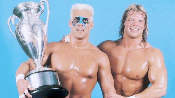 4/23/1988

Sting & Lex Luger defeated Arn Anderson & Tully Blanchard to win the Crockett Cup from the Greensboro Coliseum in Greensboro, North Carolina.

#NWA #CrockettCup #Sting #TheIcon #Stinger #LexLuger #TheTotalPackage #ArnAnderson #TheEnforcer #TullyBlanchard