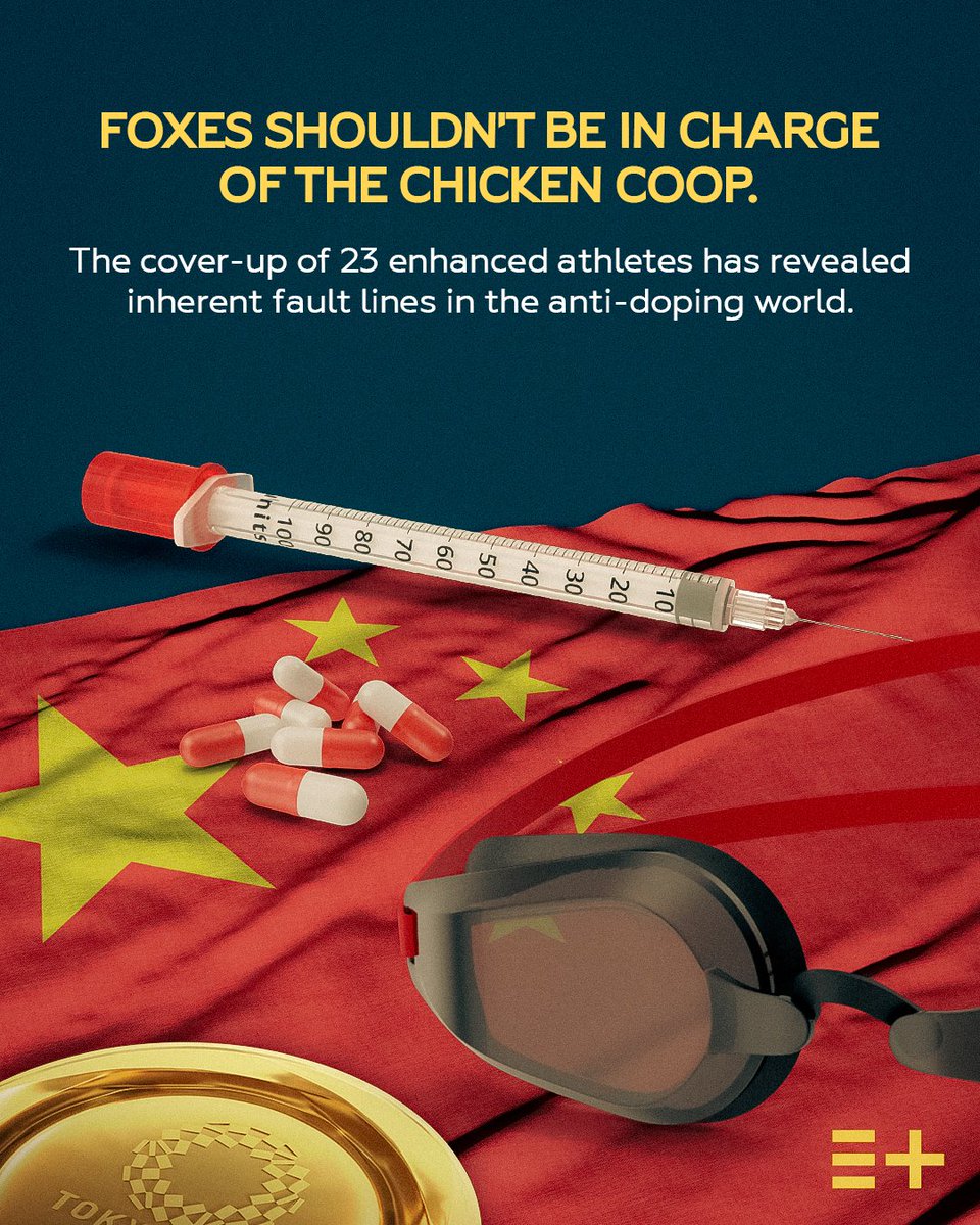 When the World Anti-Doping Agency covers up for the Chinese Government, we know it is now time for serious reform. Read the full statement from Aron D'Souza, President of the Enhanced Games. enhanced.org/2024/04/22/wad…
