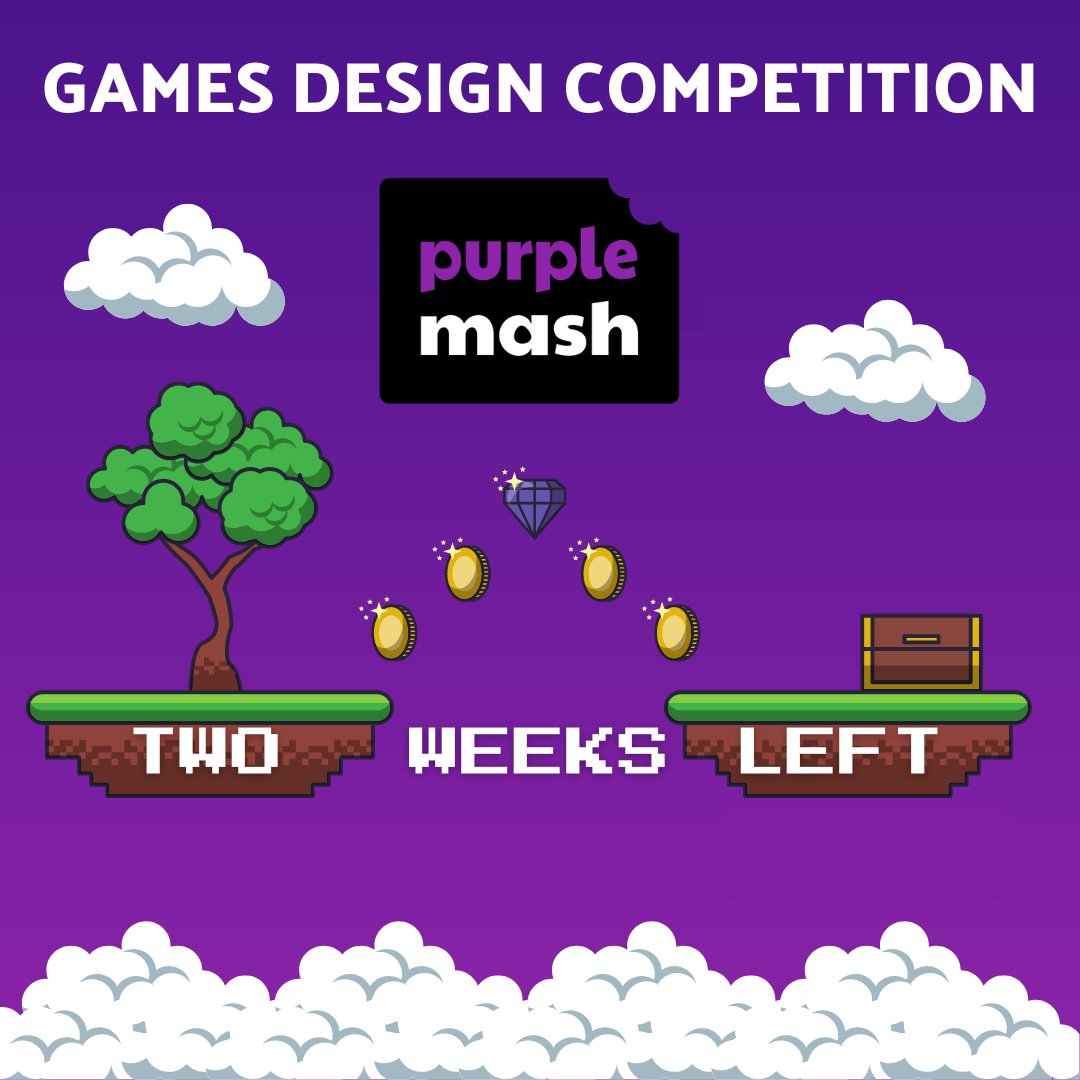 Two weeks left to get your finalised entries into the Games Design Competition 🎮🕹 #GamesDesign #Gamer #GameDesigner #Coding #Programming