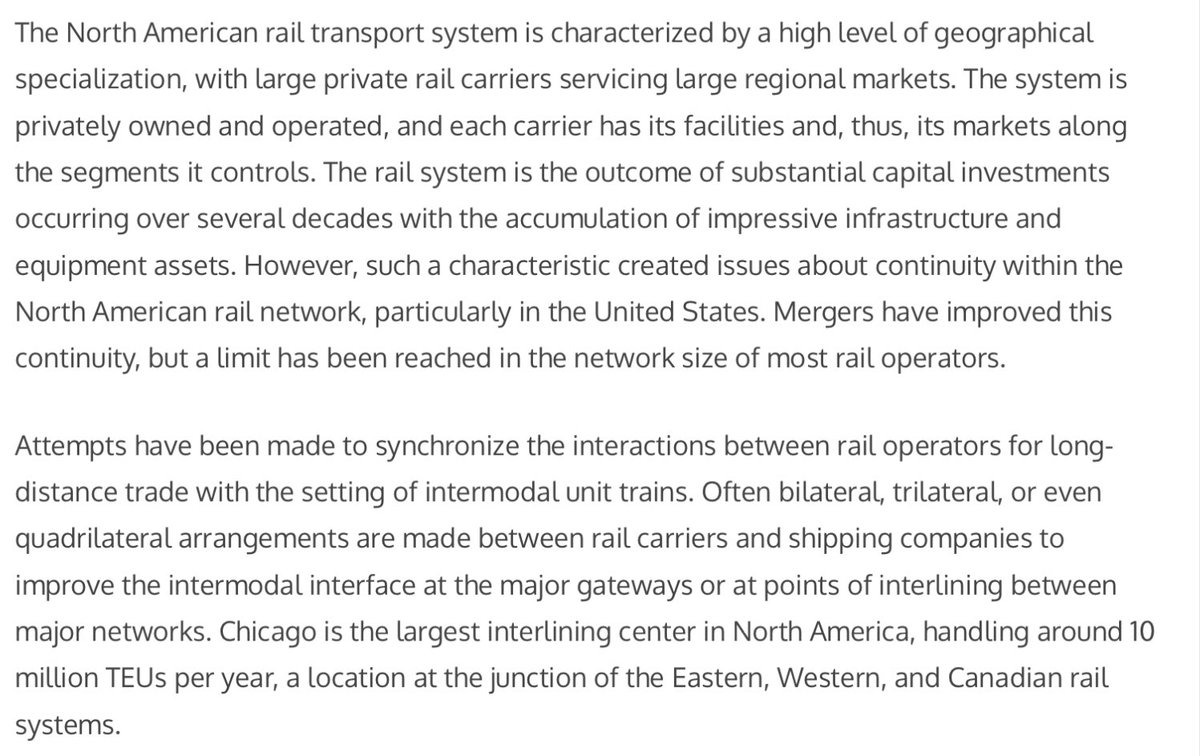 Ratifico lo dicho con anterioridad. El sistema ferroviario de cargas en los EEUU es de excelencia mundial y está en manos privadas desde hace muchísimos años, y son las empresas las que lo mantienen y amplían constantemente. El Estado sólo tiene Amtrak, empresa de pasajeros.