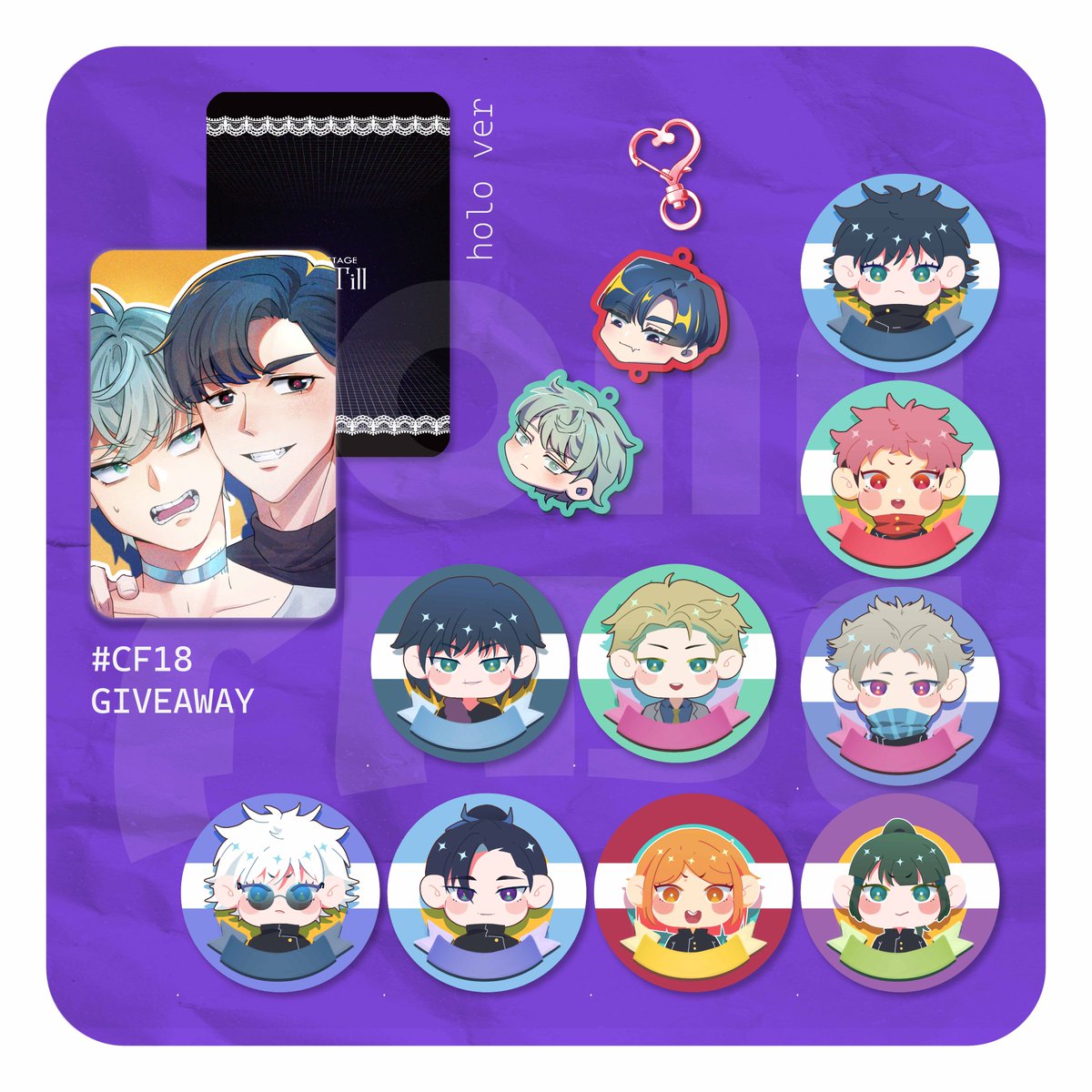 Gona_Fide's tweet photo. HALO ALO,
Aku ada GIVEAWAY edisi #cf18 niee~

2 Winners can take home 2 items listed below✨

Rules:   
🍚 RT &amp; Like
🍚 Follow (or mutuals~*☆)
🍚Tag a friend in the replies (+ comment merch of your choice🤩)

🔚 01/05/2024

#COMIFURO18 #ALNST #JJK https://t.co/2rCyULq5JA