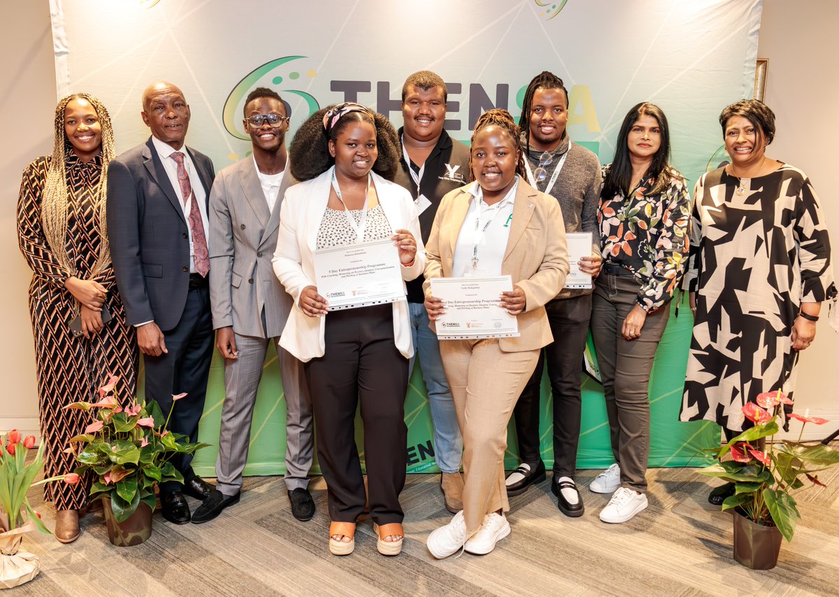 THENSAZA's tweet photo. What a thrilling week! We are immensely proud of the student entrepreneurs achievements and grateful for the dedication of our team and mentors who made this programme possible.
#THENSA
#DSI
#StartUpYourStartup
#EntrepreneurshipJourney
#biznizidea
#businesssupportbusiness https://t.co/AqCW0yGVwE