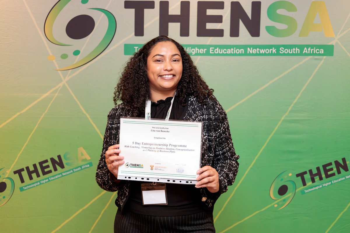 THENSAZA's tweet photo. What a thrilling week! We are immensely proud of the student entrepreneurs achievements and grateful for the dedication of our team and mentors who made this programme possible.
#THENSA
#DSI
#StartUpYourStartup
#EntrepreneurshipJourney
#biznizidea
#businesssupportbusiness https://t.co/AqCW0yGVwE