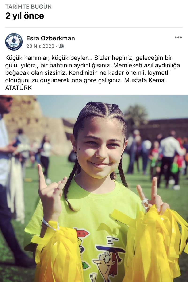 EsraOzberkman's tweet photo. Memleketi asıl aydınlığa boğacak olan sizsiniz demişti Atatürk. Siz yanımızda değilsiniz ama ışık olacaksınız geleceğe… 
Kalbimin en güzel yerinde, sonsuzlukta…
#isiasortakdavamız https://t.co/4JK6J37Phb