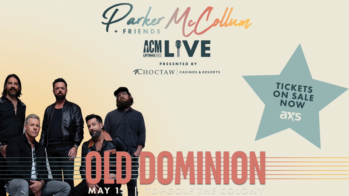 Texas! Looking forward to joining @ParkerMcCollum and Friends: #ACMLiftingLivesLIVE one day before the #ACMawards on May 15 at @Topgolf The Colony. Get your tickets now: lnk.to/ACMLLLIVE_Tix!… #LetsLiftLives