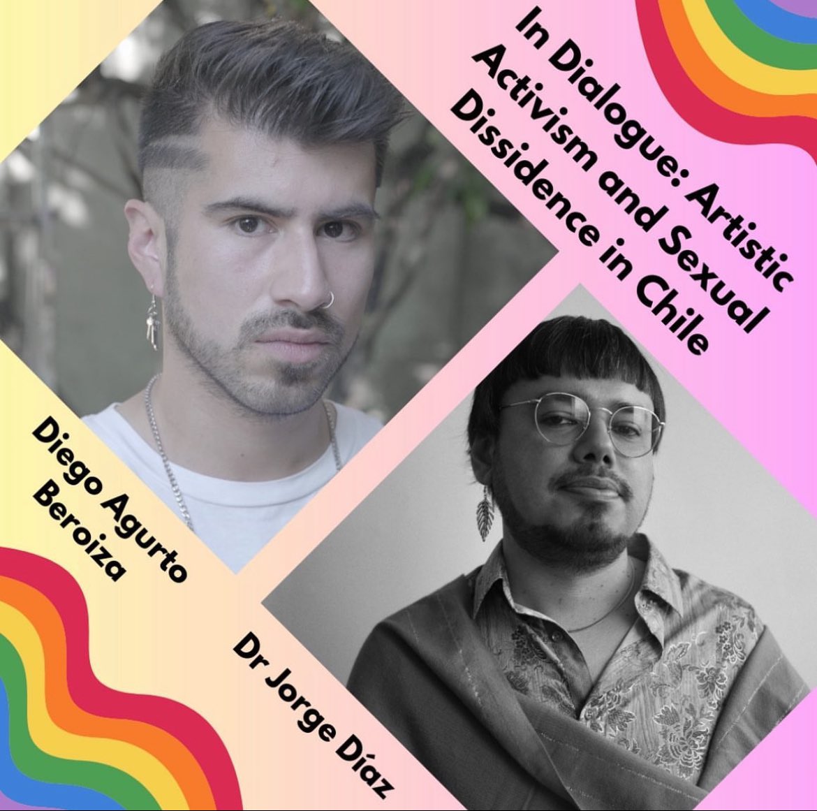 cqsconference's tweet image. 🎭INTRODUCING: IN DIALOGUE🎭

We are pleased to welcome Dr Jorge Díaz and Diego Agurto Beroiza for a dialogue on artistic activism and sexual dissidence in Chile. Their joint expertise spans theatre, politics, and biology.

In-person and online tickets available - link in bio!