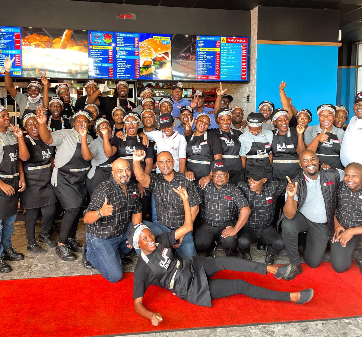Say ‘Olá!’ to another great new store in Limpopo! Wishing Management & Staff of Pedros Masingita Mall all the best! 
WINNER-WINNER Chicken Dinner! CONGRATS to @Trevor_Bembe, winner of the Opening Competition.
#VivaPedros