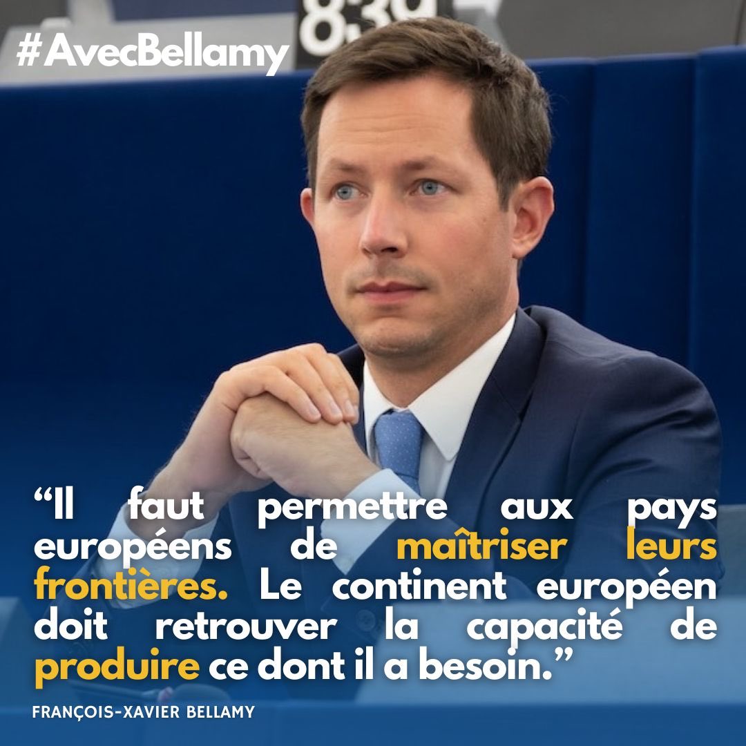 De sages paroles de @fxbellamy : le 9 juin c’est #AvecBellamy