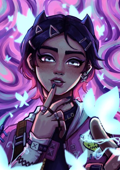 'keep your eyes on me' #Clove #VALORANT #ValorantArt 