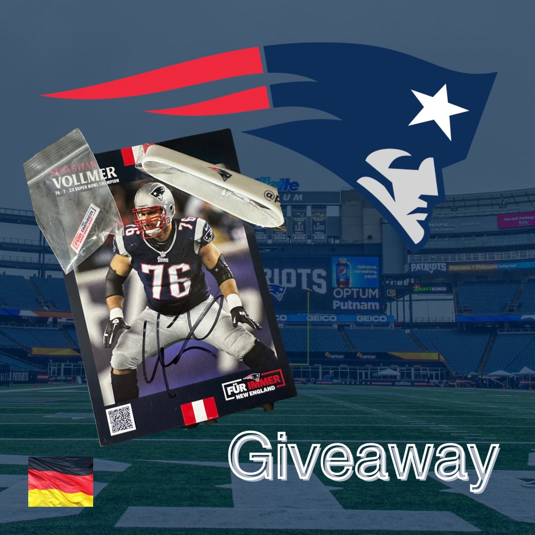 B3astm0deTV's tweet photo. 🏈🏈Guveaway🏈🏈

Ich habe mal wieder etwas für euch, seit langem wieder. 

Ich würde gern jemanden eine Freude machen und verlose deswegen eine Original unterschriebene Autogrammkarte von @SebVollmer, einen Pin und ein Armband von @patsdeutsch. 

Retweetet einfach diesen Tweet bis Freitag morgen um 1 Uhr (Beginn des #NFLDraft) und  unter allen die retweetet haben, wird dann der Gewinner ausgelost. 

Also viel Glück an alle die mitmachen. 

[diese Verlosung gilt für alle aus Deutschland Österreich Schweiz]

#NFLDraft @patsdeutsch @Patriots @SebVollmer #rtlnfl #NFL #NFLTwitter #Verlosung #Giveaway #AmericanFootball #PatriotsFootball #Autogramm #Merch #ENDZN  @NFLDeutschland #rtlFOOTBALL