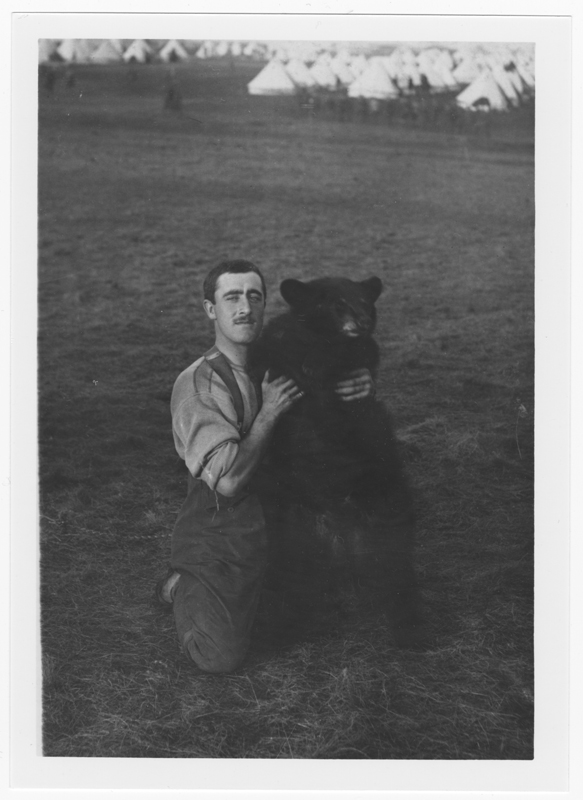 W is for Winnie. Veterinarian Harry Colebourn named his pet bear and First World War mascot after his hometown of #Winnipeg. Winnie went on to inspire A.A. Milne to write the beloved stories of Winnie the Pooh. #ArchivesAtoZ