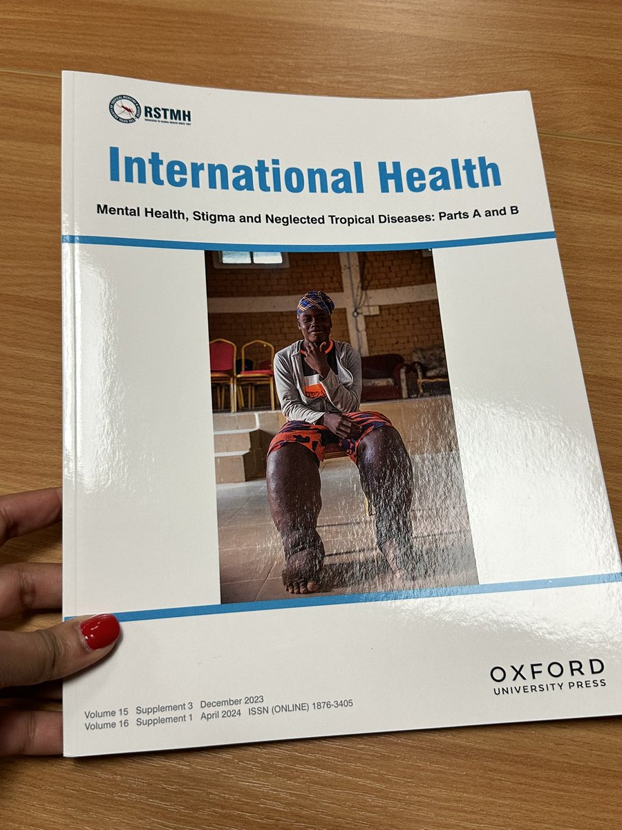 Feels surreal to have this in my hands!! Hope you are able to join in person or tune in online tomorrow for the supplement launch! #mentalhealth #stigma #NTDs #integratedhealth