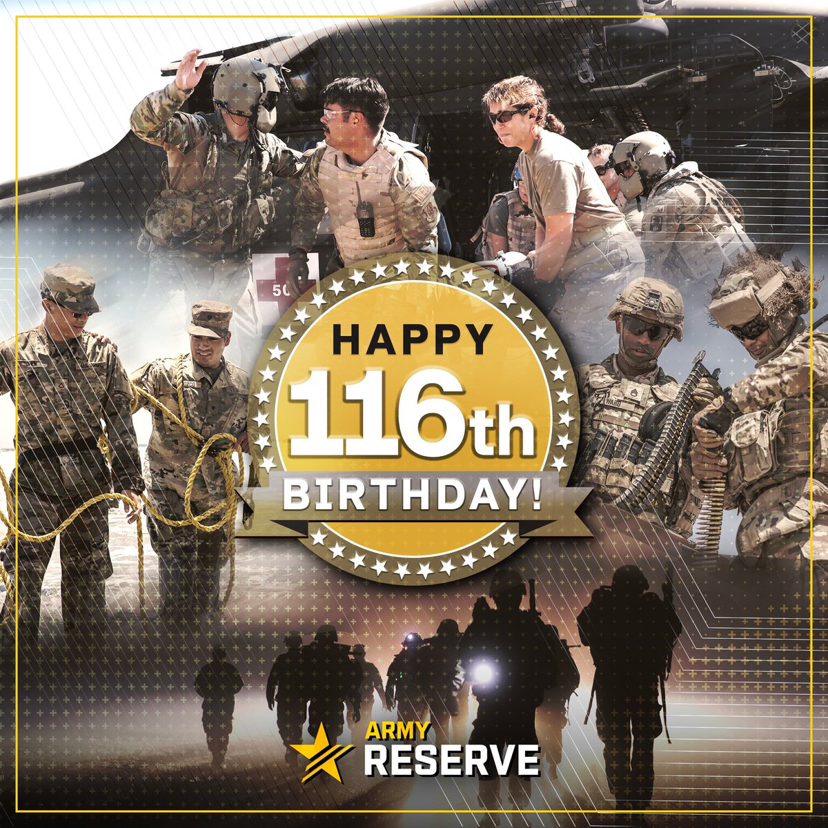 Ready Now. Shaping Tomorrow. 

Happy 116th Birthday, @USArmyReserve! #USARBirthday116