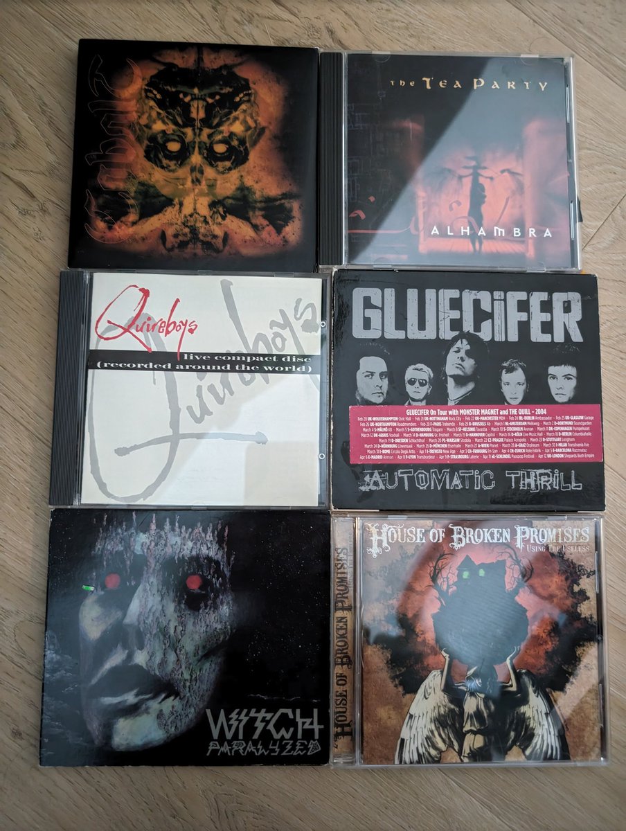 So, this is the only stuff I picked up while shopping downtown TO. Only $1 for the Glucifer is the pick of the litter. All good stuff. I think I'm gonna listen to some Cobalt today.