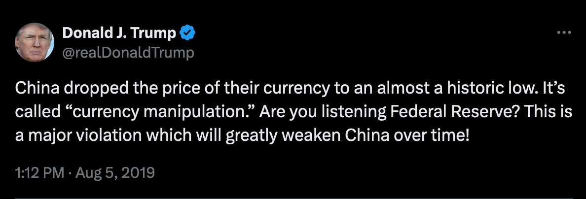 I haven't seen it brought up yet, but stemming from Trump's concern with China's currency manipulation, the USMCA covers macroeconomic and exchange rate policies. Have Canada and Mexican officials in the MacroEcon Committee gestured this to their US counterparts ...?