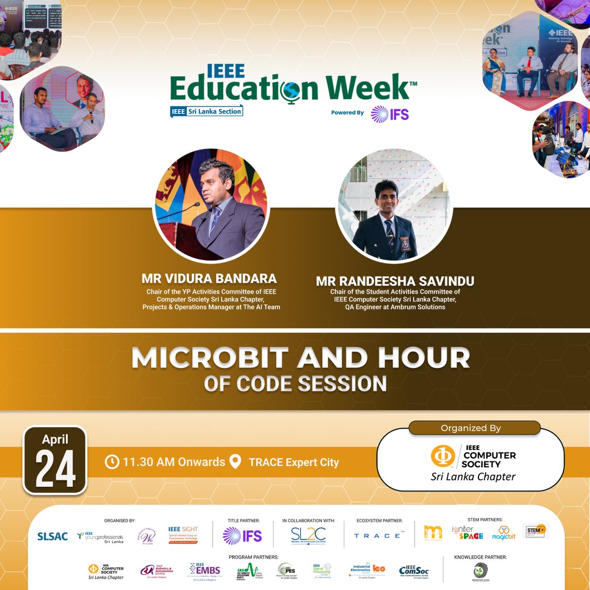 Embark on a digital adventure with the IEEE Computer Society Sri Lanka Chapter at IEEE Education Week 2024! 🌐

#ieee #slsac #ypsl #wiesl #slsight #slinspire #careerguidance #highereducation #lka #ieeeeducationweek #EducationAtIEEE #cssl