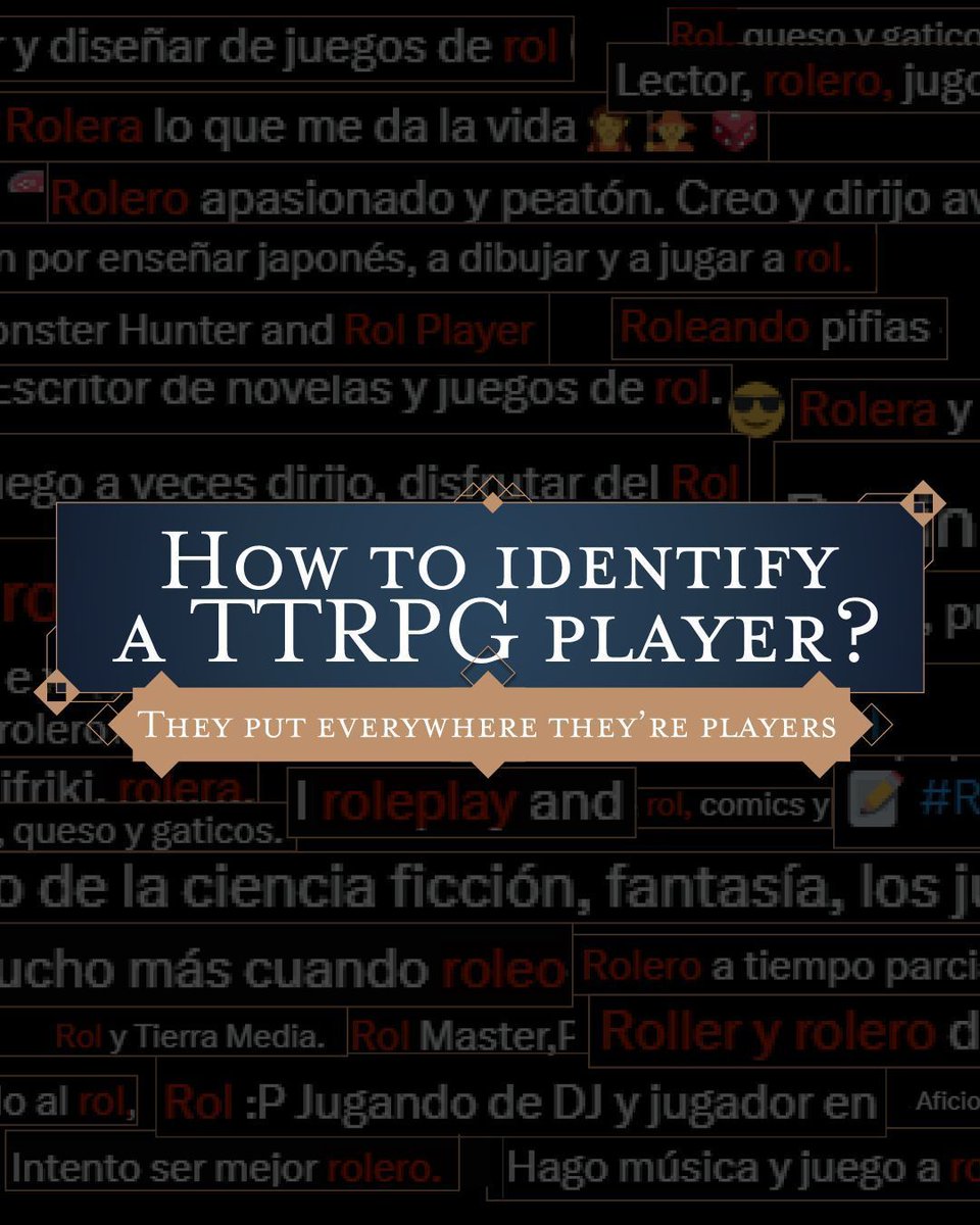 One of the easiest ways to identify role-players is that everywhere they go they say they are role-players, what system and even what type of character they play! How do you identify yourselves as role-players?