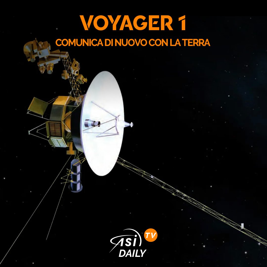 📞Voyager 1 chiama Terra🌏 Dopo un silenzio di 5 mesi, la sonda ha ripreso le comunicazioni 🖥️Guarda il video tinyurl.com/37uz7tmm Oppure ascolta l'audio👉 tinyurl.com/mt6bhpfk ✅Seguici su WhatsApp tinyurl.com/5844j9hp #Asi #AsiTvDaily #Voyager #SolarSystem