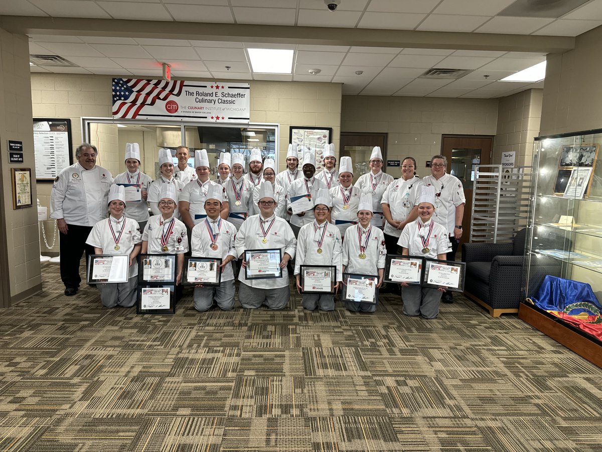 CIMtweet's tweet photo. 🌟 Exciting news! Our very own CIM Port Huron student, Ashley Winkelman, clinched the Gold Medal and the title of ACF Central Region Student Chef of the Year! 🏅 Next stop: the National Championship! Go Ashley! 🎉
#FurtherTogether #ChefLife https://t.co/icfcR3Sxqg