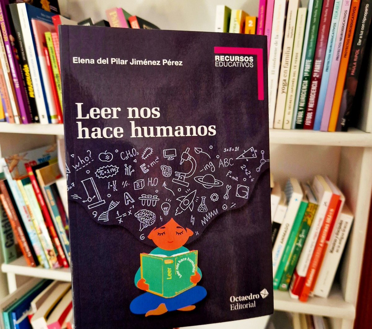#librodeldía. Para celebrar el #DíadelLibro, os mostramos un manual que explica cómo funciona el cerebro lector, las funciones de la #lectura y la competencia lectora o la perspectiva de la neuroeducación en lectura y literatura infantil, entre otros. <a href="/Ed_Octaedro/">Editorial Octaedro</a> #23DeAbril