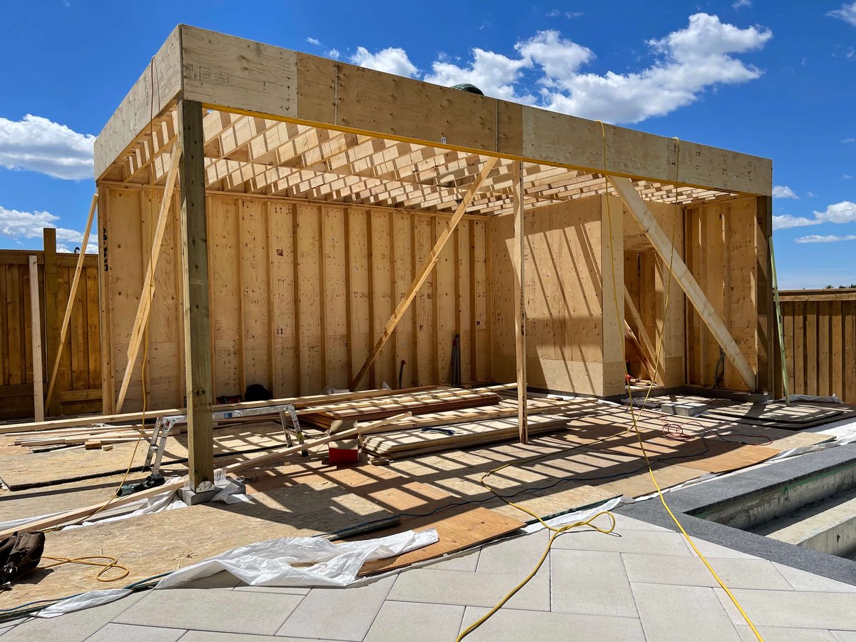 TrimatrixConst's tweet photo. 🏗️ Witness the transformation as we frame your dream cabana in Toronto! The perfect backyard escape is just a call away. Don’t delay, contact us today and let's make those backyard dreams a reality! 🌳✨

☑️ https://t.co/h4hav6ZaeT https://t.co/WGYuaclMaa