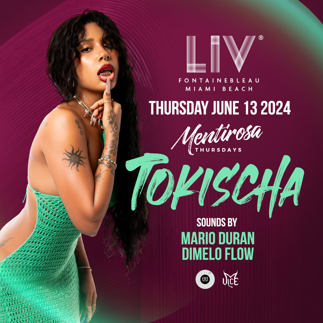 Trayendo el calor ❤️‍🔥 @tokischa_ THURSDAY, June 13th! 🎟 LIVnightclub.com/Miami