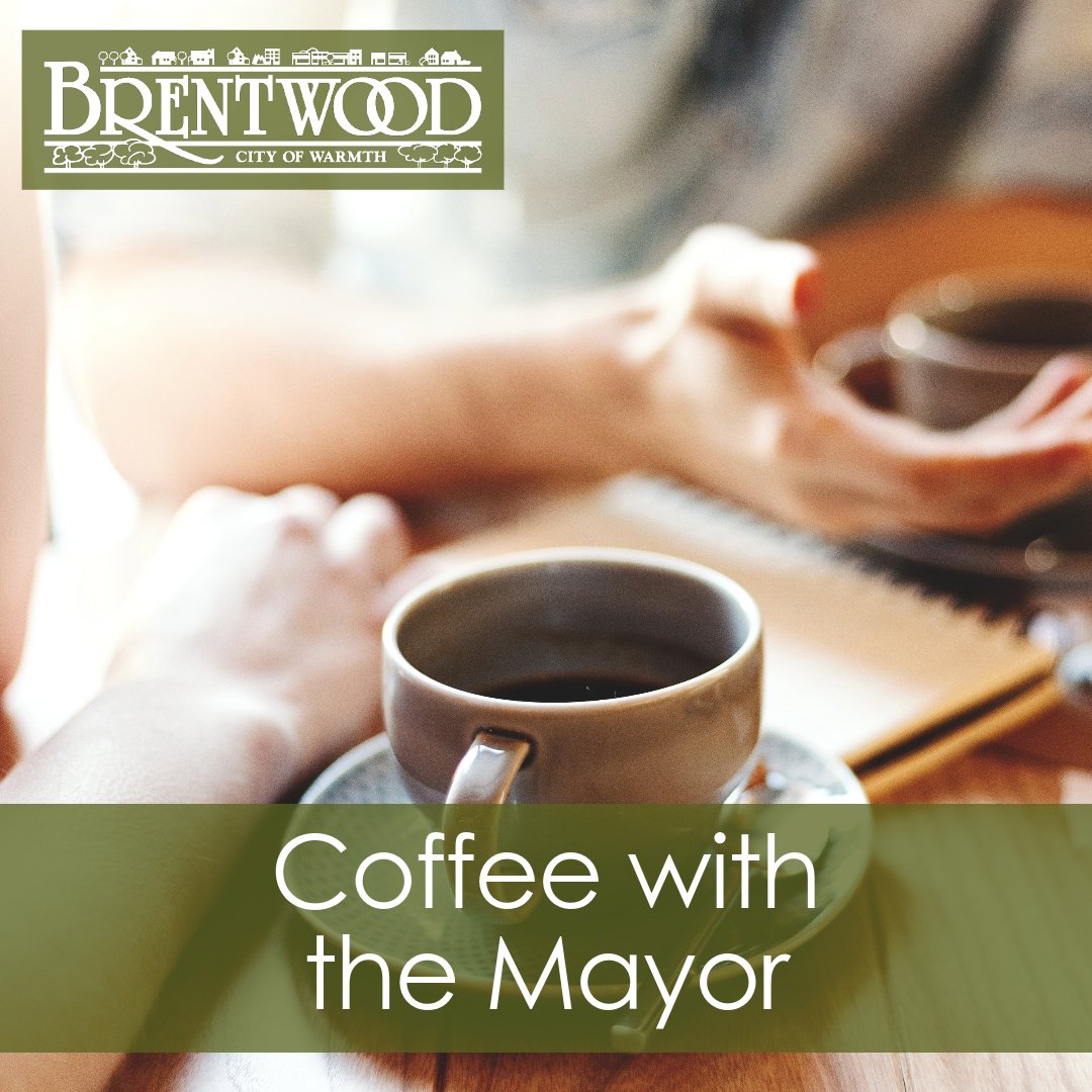 Join Mayor Dimmitt for Coffee with the Mayor this Thursday, April 25 at 9 AM in the City Hall Council Chambers!
