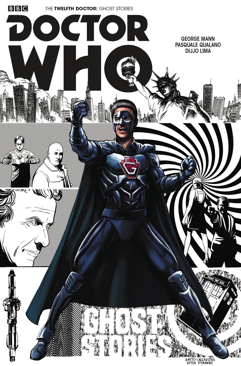 The Twelfth Doctor: Ghost Stories #3 cover by <a href="/PierBrito/">Pier Brito</a> &amp; <a href="/mar_laclaustra/">Mariano Laclaustra</a> after Steranko.