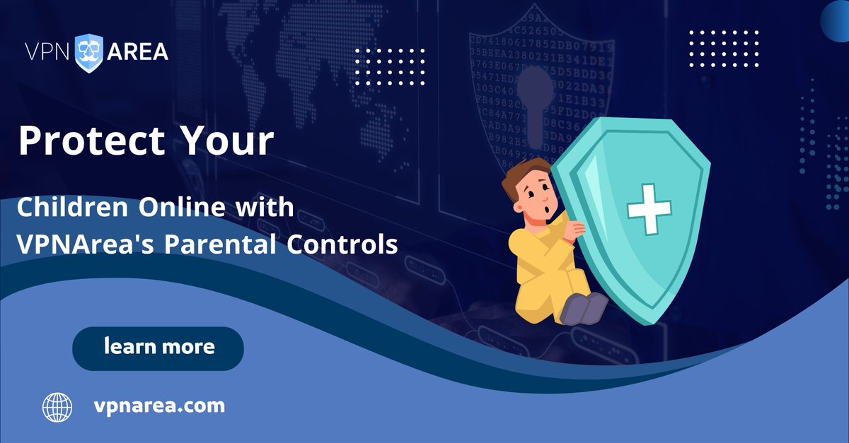 Protect Your Children Online with VPNArea's Parental Controls! 👨‍👩‍👧‍👦🔒
As parents, it's our responsibility to keep our children safe online. With VPNArea's parental controls, you can monitor and manage your 
#ParentalControls #OnlineSafety #VPNAreaFamilyProtection