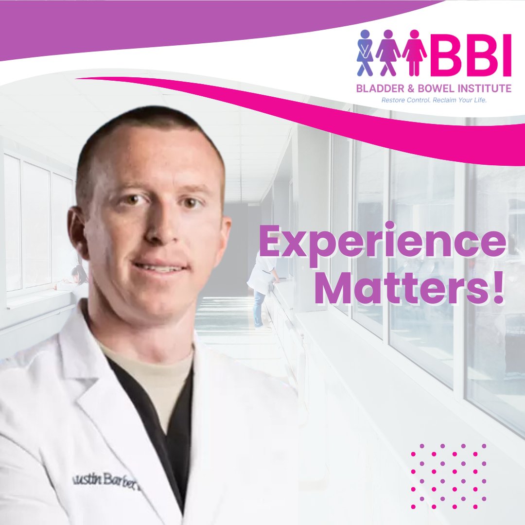 Experience matters - Bladder & Bowel Institute offers the very best. Get to know Dr. Austin Barber here: bladderbowelinstitute.com/about-us/meet-…

#ExperienceMatters #BladderBowelInstitute
#Healthcare