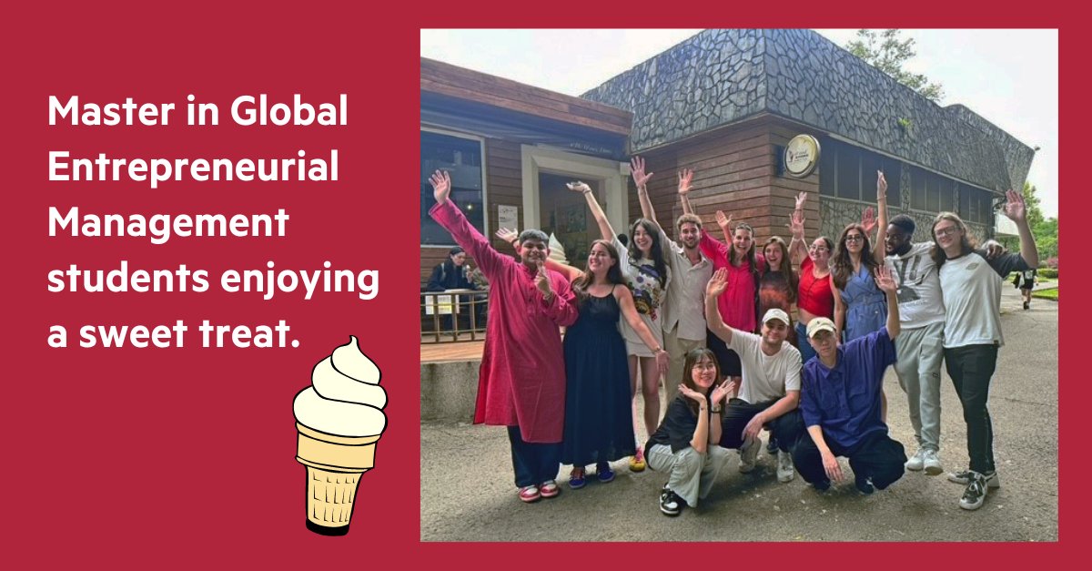 Our Master in Global Entrepreneurial Management students at Fu Jen Catholic University, Taiwan, joined their academic program director Ingrid Greene for an opportunity to bond over ice cream & take a break from studying hard. More on MGEM: bit.ly/2XVepFC #lmucba #lmumgem