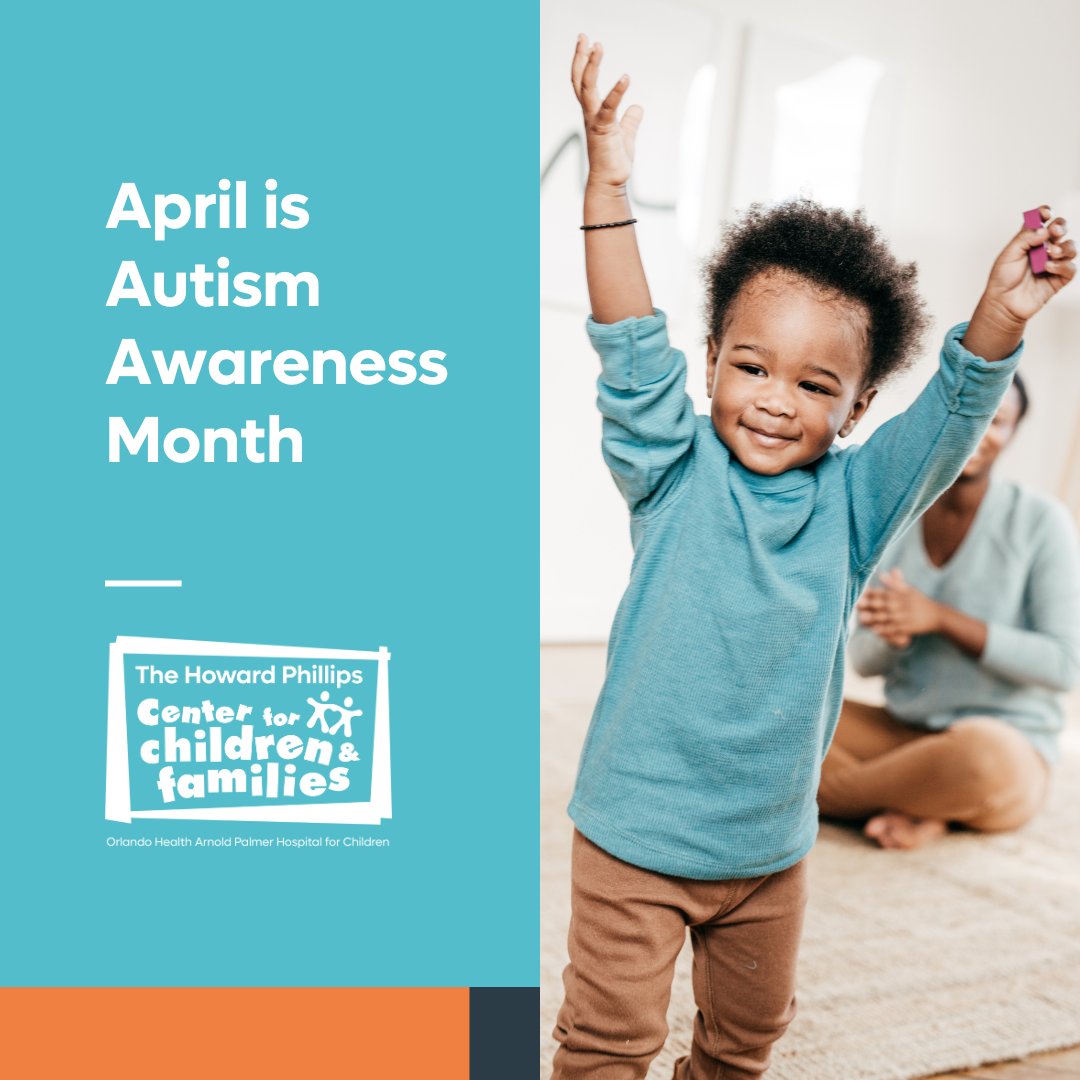 This #AutismAwarenessMonth, we want to bring awareness to the Central Florida Early Steps program offered at The Howard Phillips Center for Children and Families that provides services to children in need, at no cost to their family. 🧡 Learn more here: bit.ly/441M2Ds