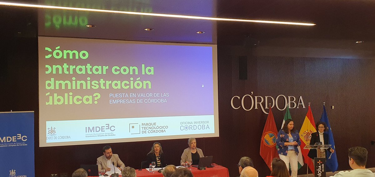cinsafae's tweet photo. Interesante hoy la primera sesión del ciclo de jornadas sobre Contratación Pública, impulsado por el @ayuncordoba_es , el @imdeec , @CECOes_ y @Rabanales21 , ayuda muy importante para el desarrollo de las pymes cordobesas. Gracias a los organizadores y ponentes.
@BlancaTorrent https://t.co/qWcV8ZND4F
