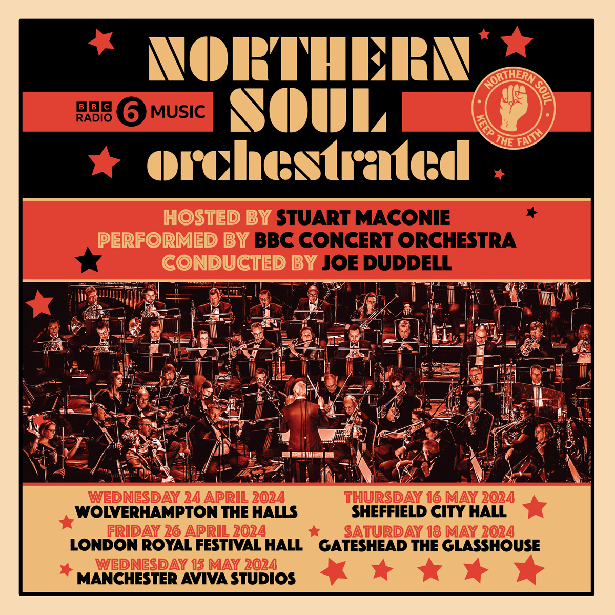 We remember the party we had at the BBC Northern Soul Prom last summer and now we get to take it on tour! Kicking off tomorrow at @TheHallsWolves with host @StuartMaconie 🙌 bbc.in/4d9ooZI