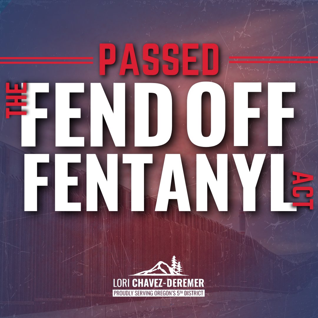 ICYMI: The national security supplemental included a bipartisan bill I helped introduce to declare fentanyl trafficking a national emergency. Oregon has the highest rate of fentanyl overdose deaths, and I'll keep working hard to bolster the federal response to this crisis.