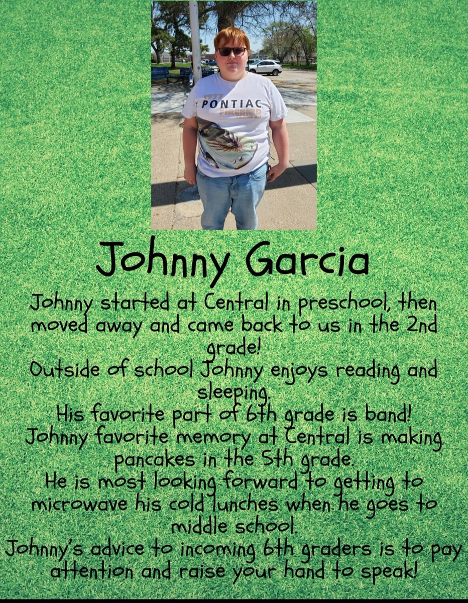 Here are our next two 6th grade Spotlights! Please take a moment to read about Miriah and Johnny! We are so proud of them! @BellevueSchools #rowtheboat #findjoyinthejourney